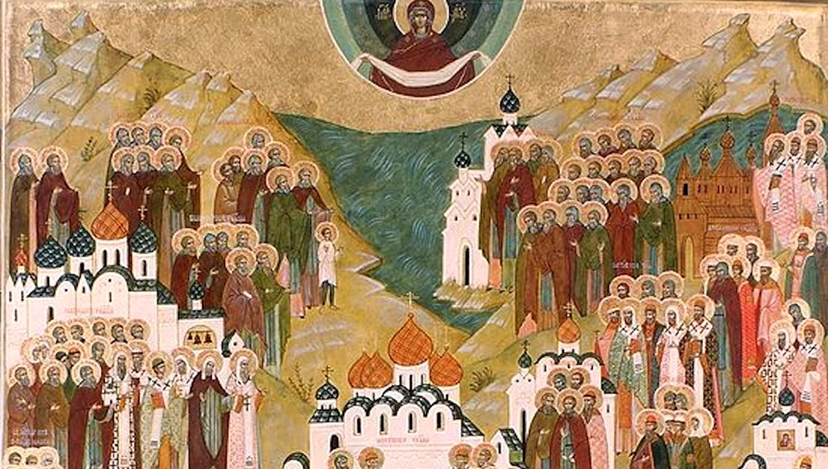 Икона собор святых в земле Пермской просиявших