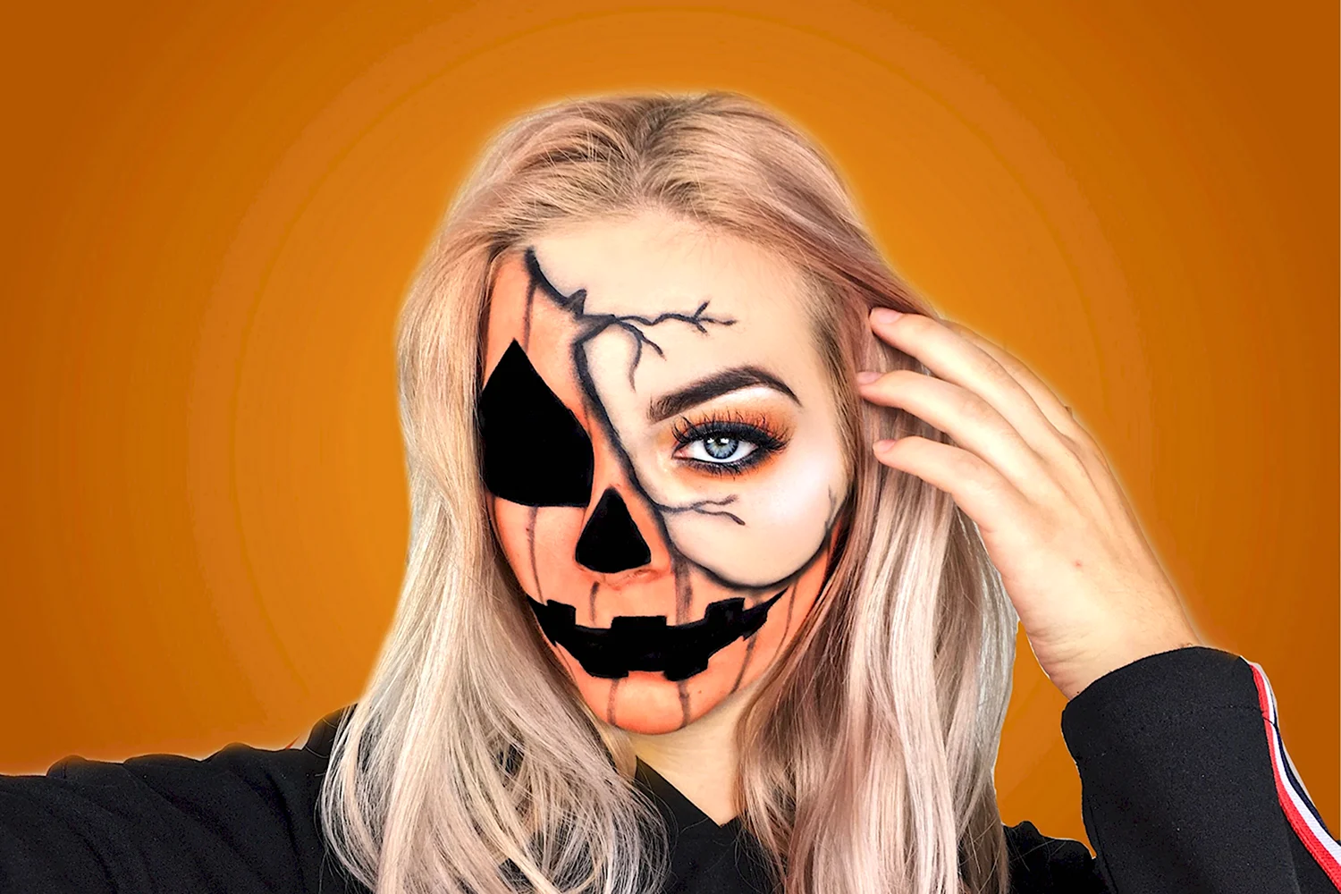 Интересный макияж на Хэллоуин