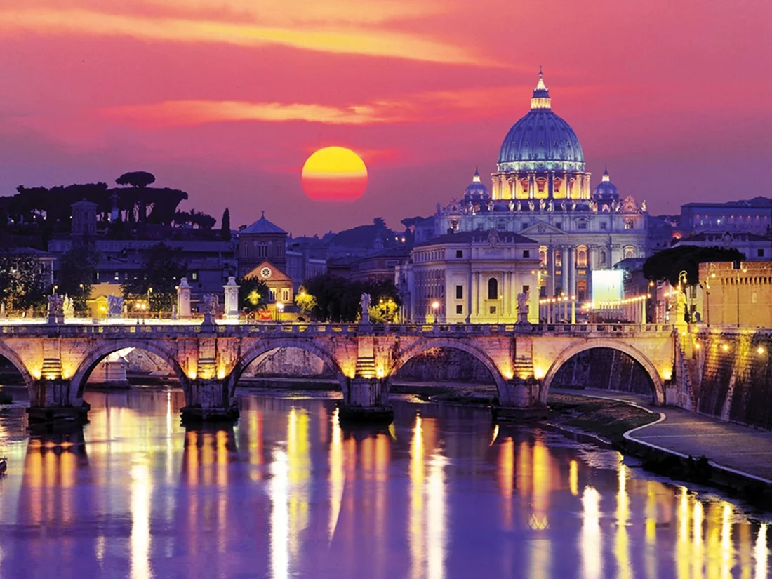 Италия Рим вечерняя