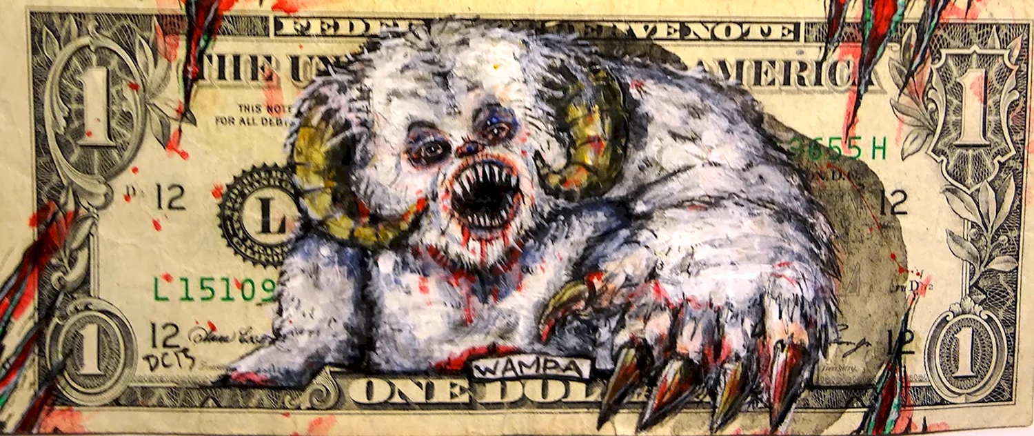 Изрисованный доллар