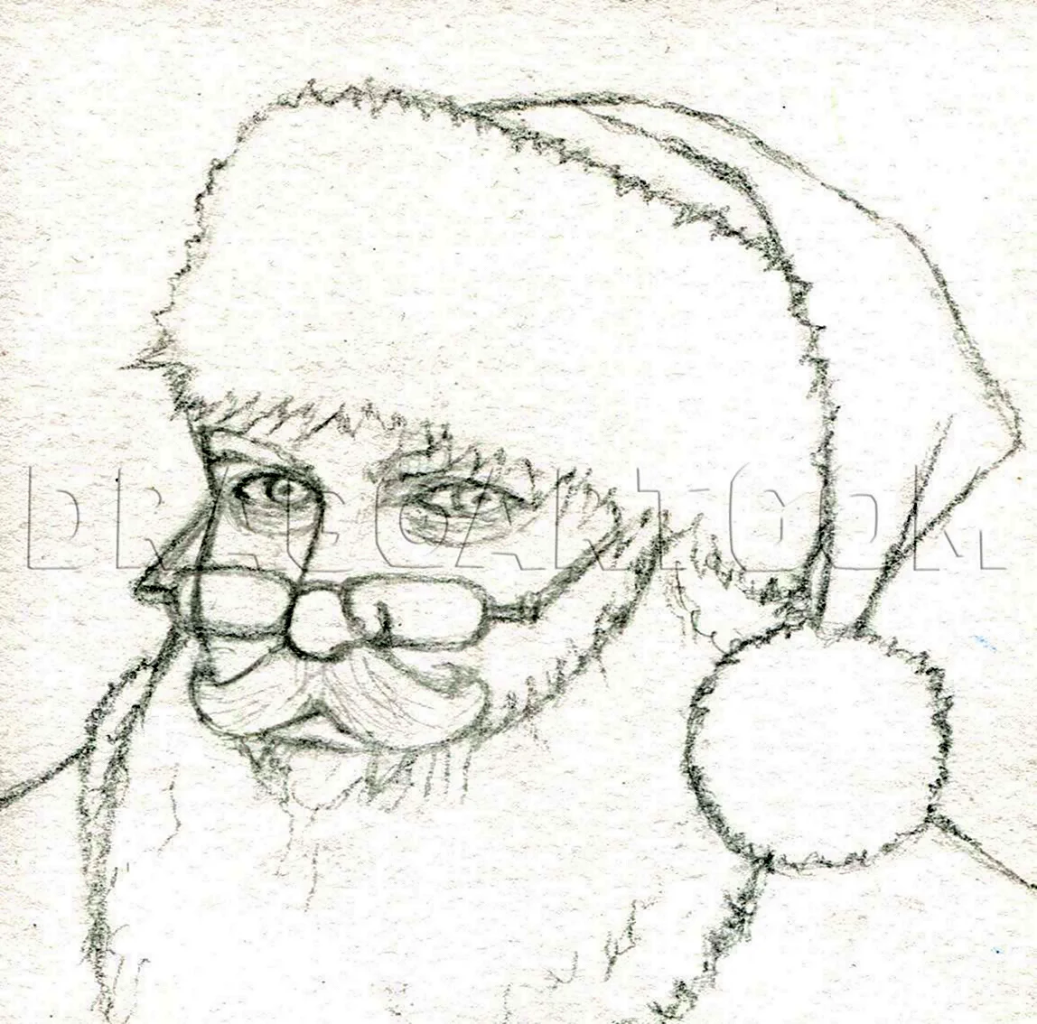 Как нарисовать Деда Мороза красиво как художник