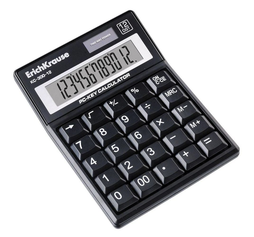 Калькулятор настольный 12-разрядов ERICHKRAUSE® PC-Key Kc-300-12