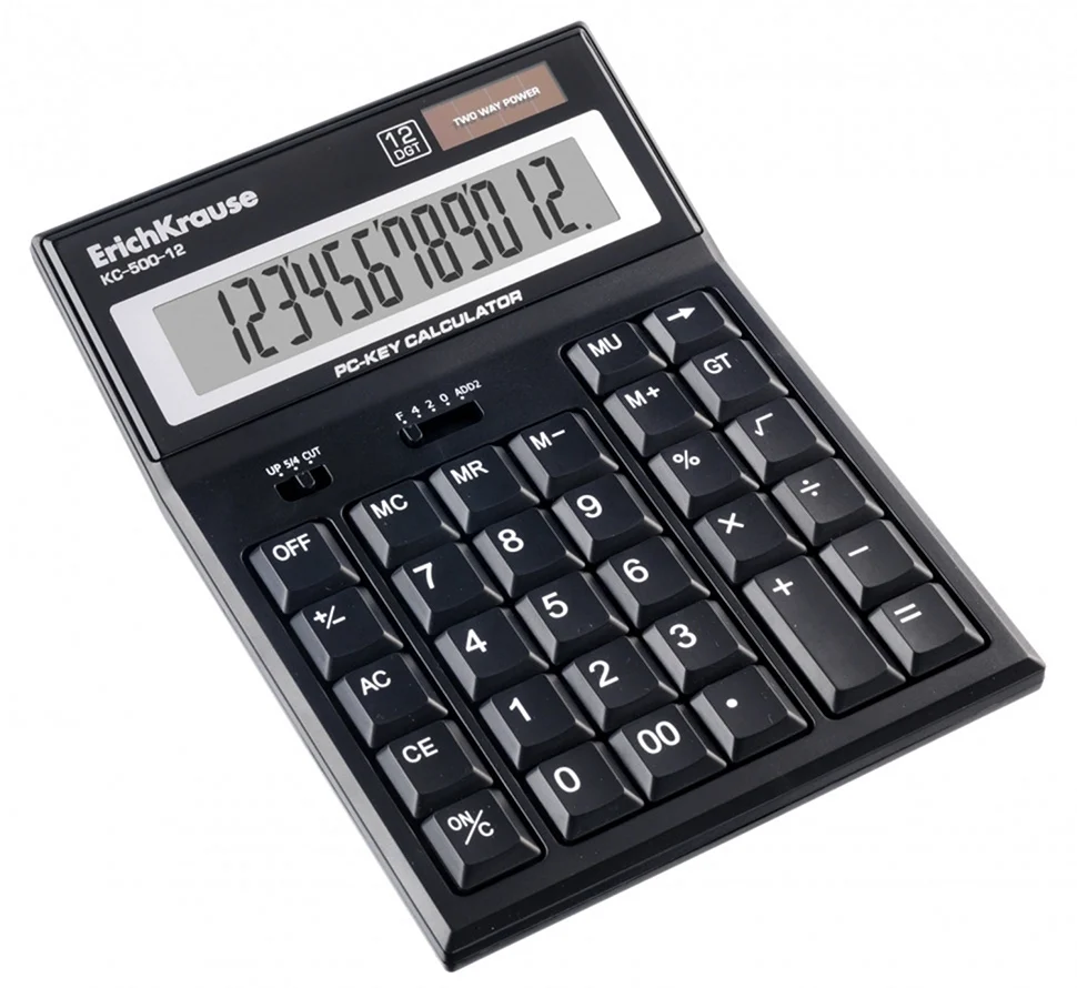 Калькулятор настольный 12-разрядов ERICHKRAUSE® PC-Key Kc-500-12