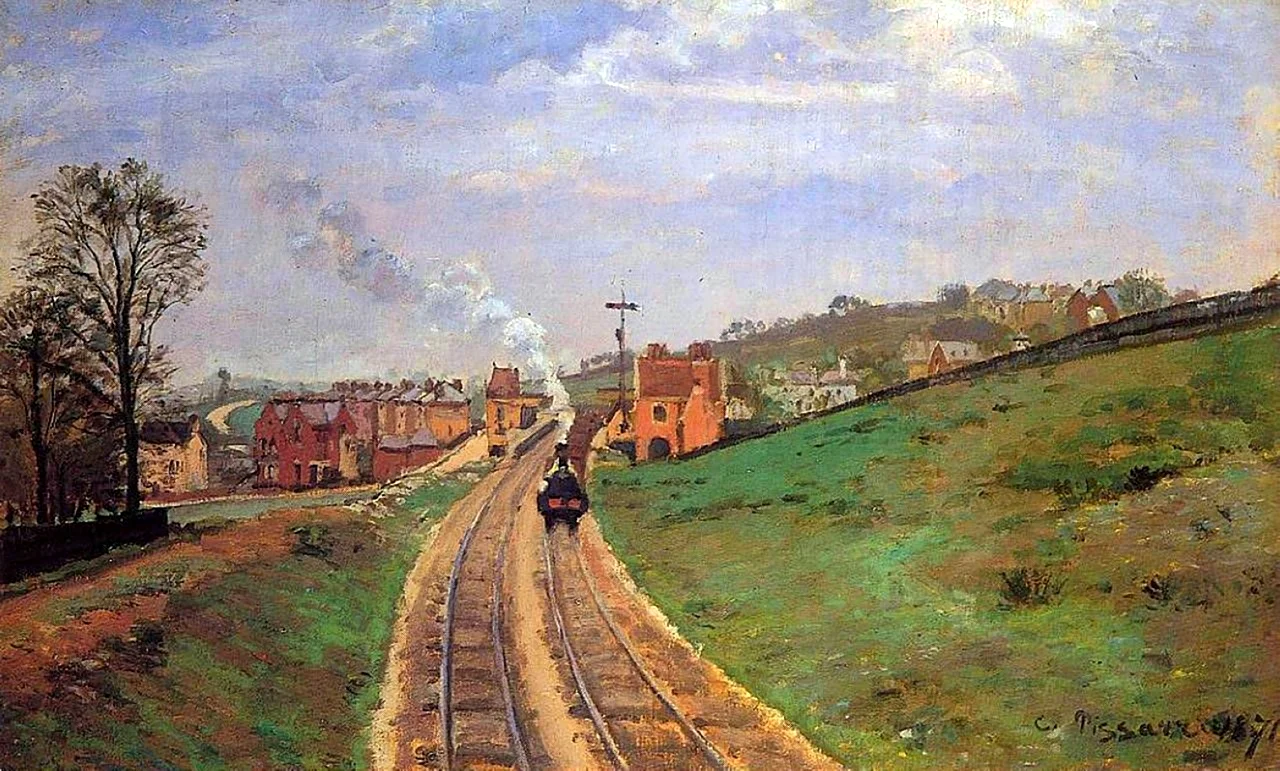 Камиля Писсарро станция Лордшип Лейн Далвич 1871