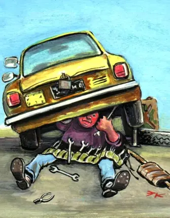 Карикатуры на автомобильную тематику