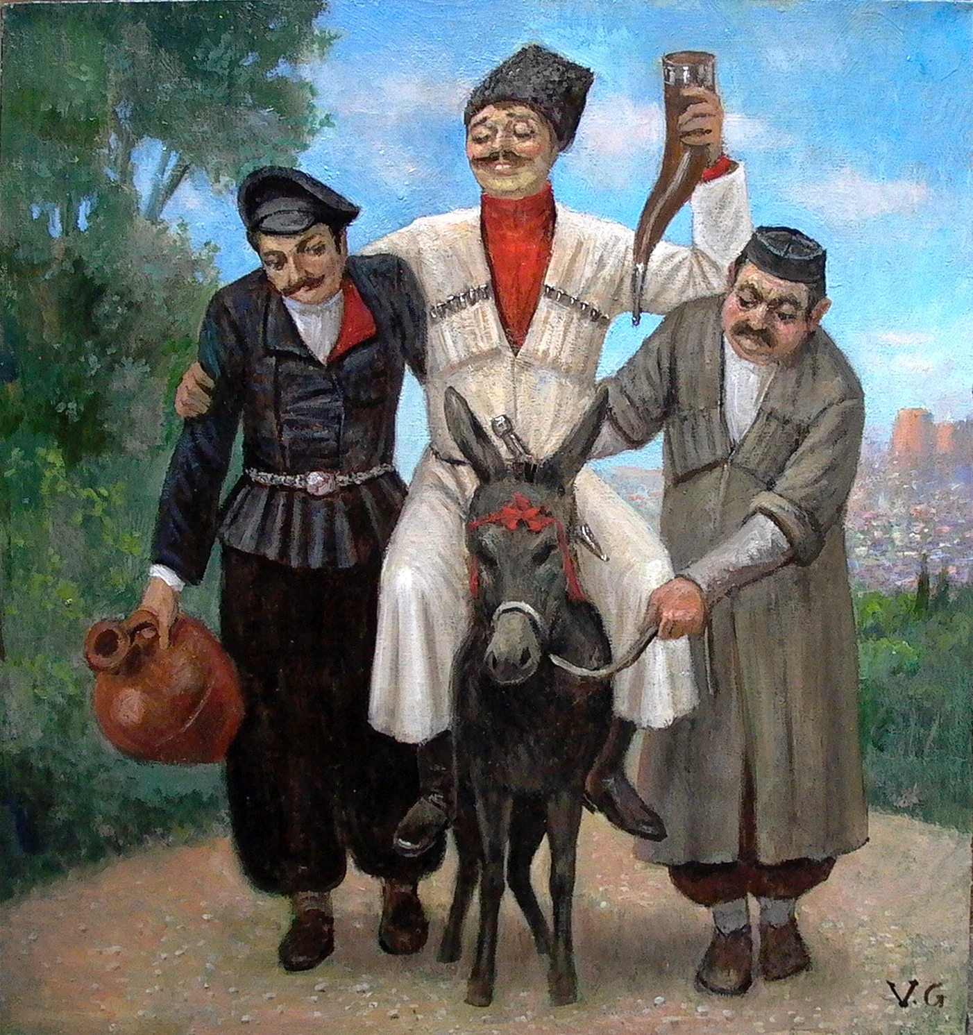 Картины грузинских художников живопись Тифлис Кинто