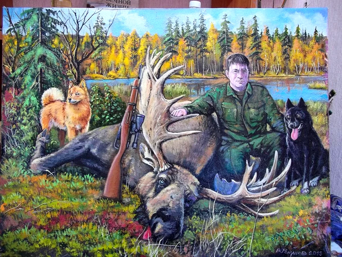 Картины на тему охоты
