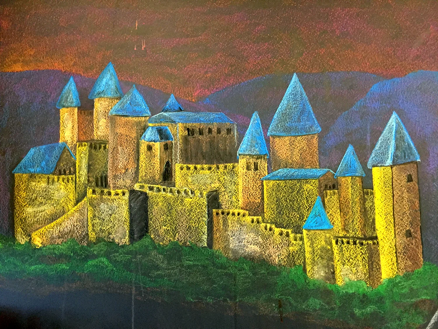 Картины средневековых крепостей