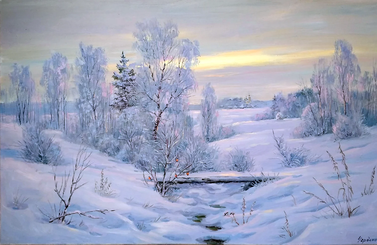 Картины Вячеслава Чердакова зима