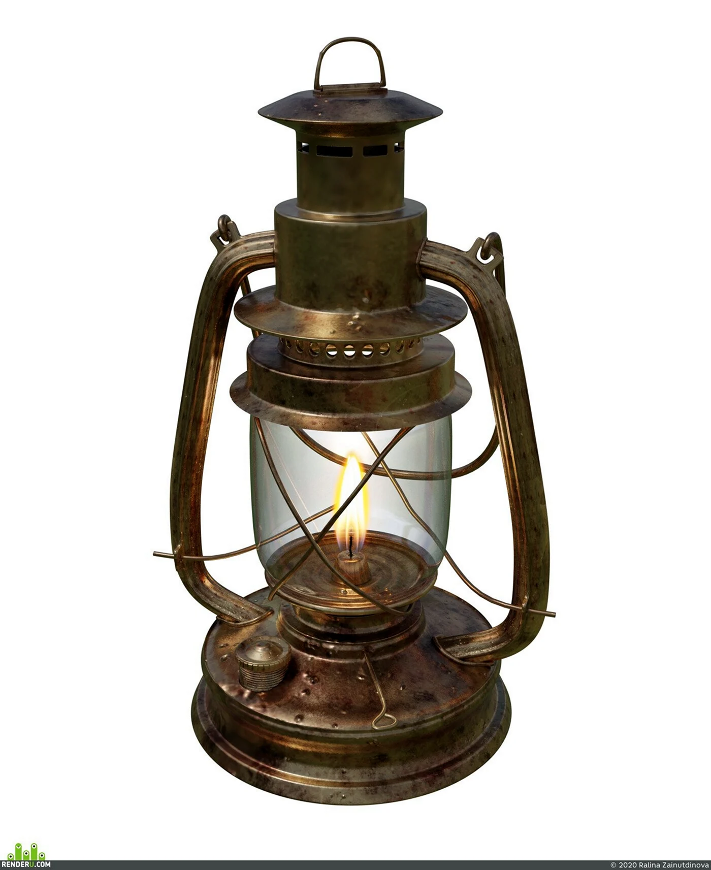 Керосиновая лампа 1953г