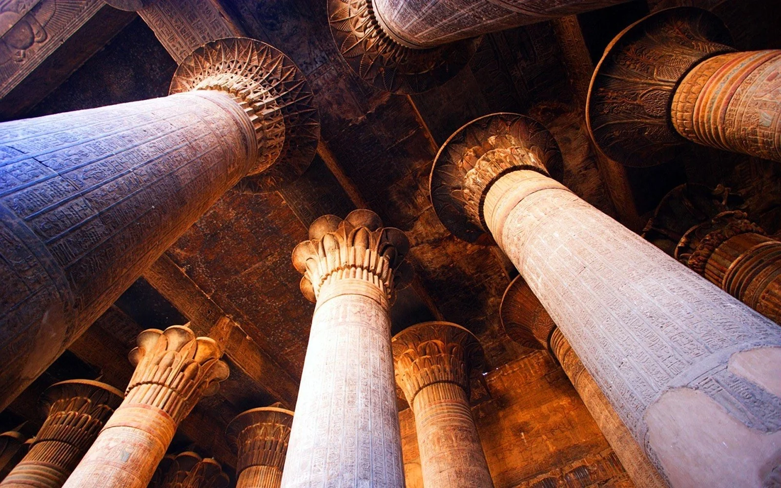 Храмы древнего Египта с колоннами