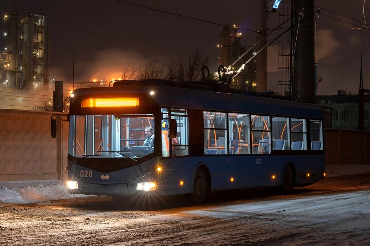 Кишинев троллейбус зима