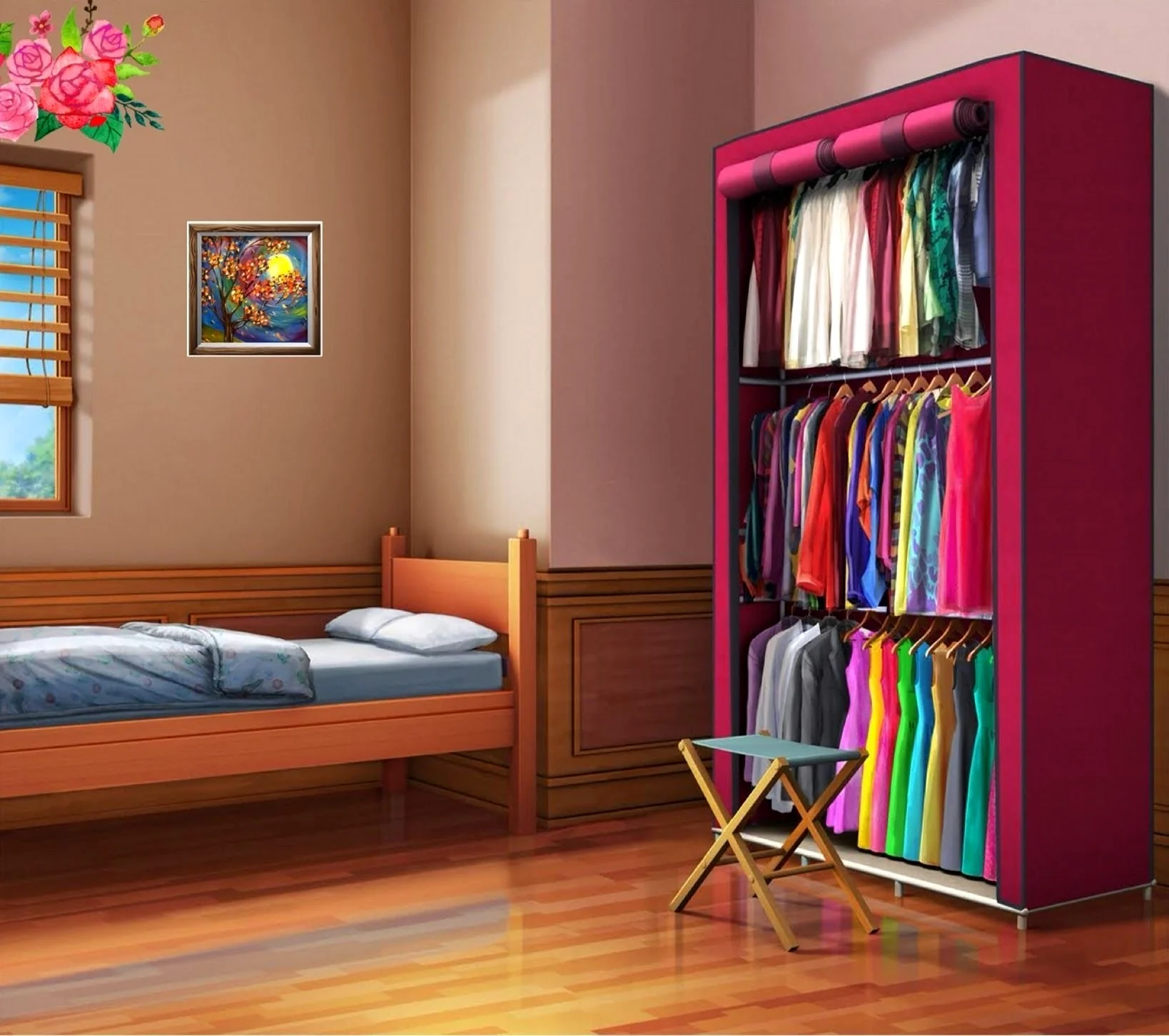 Комната со шкафом аниме