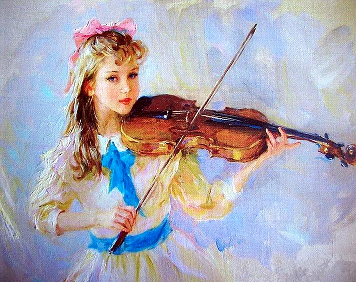 Константин Разумов картины скрипка