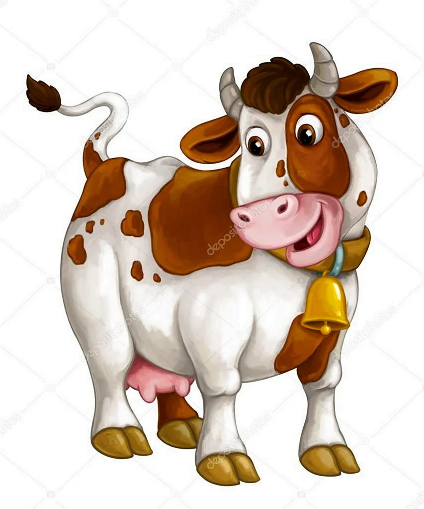 Картинки мультяшных коров (41 фото)