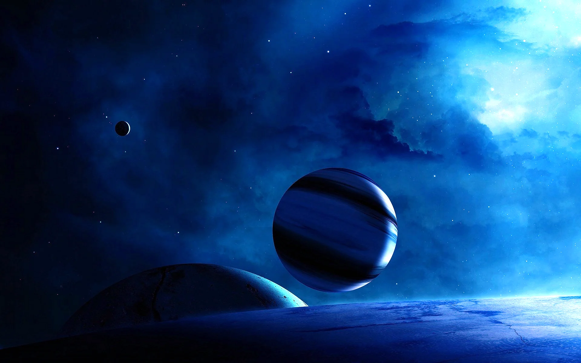 Космос синяя Планета