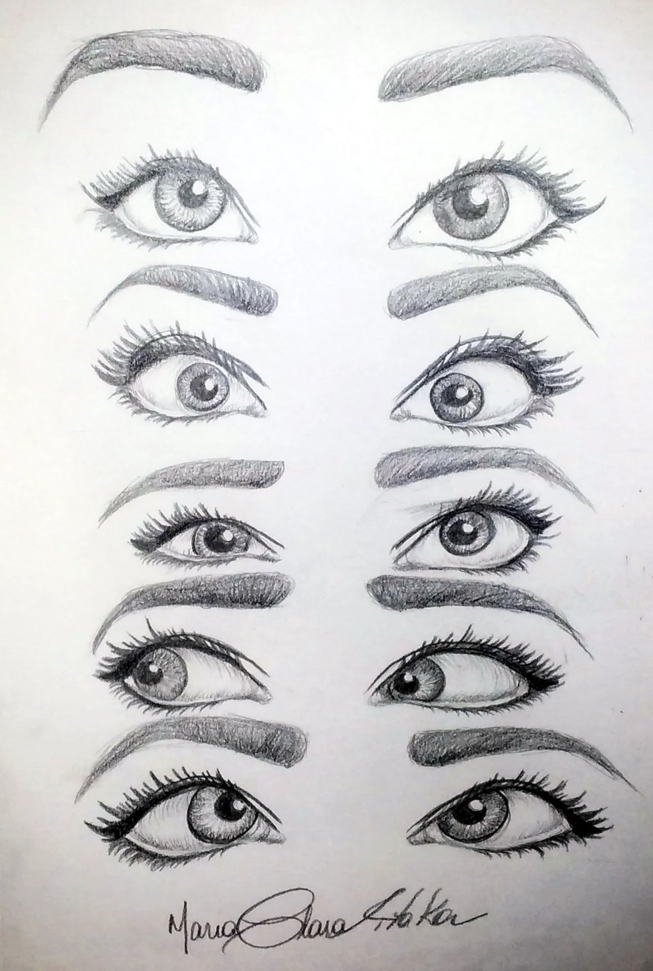 Красивый глаз карандашом