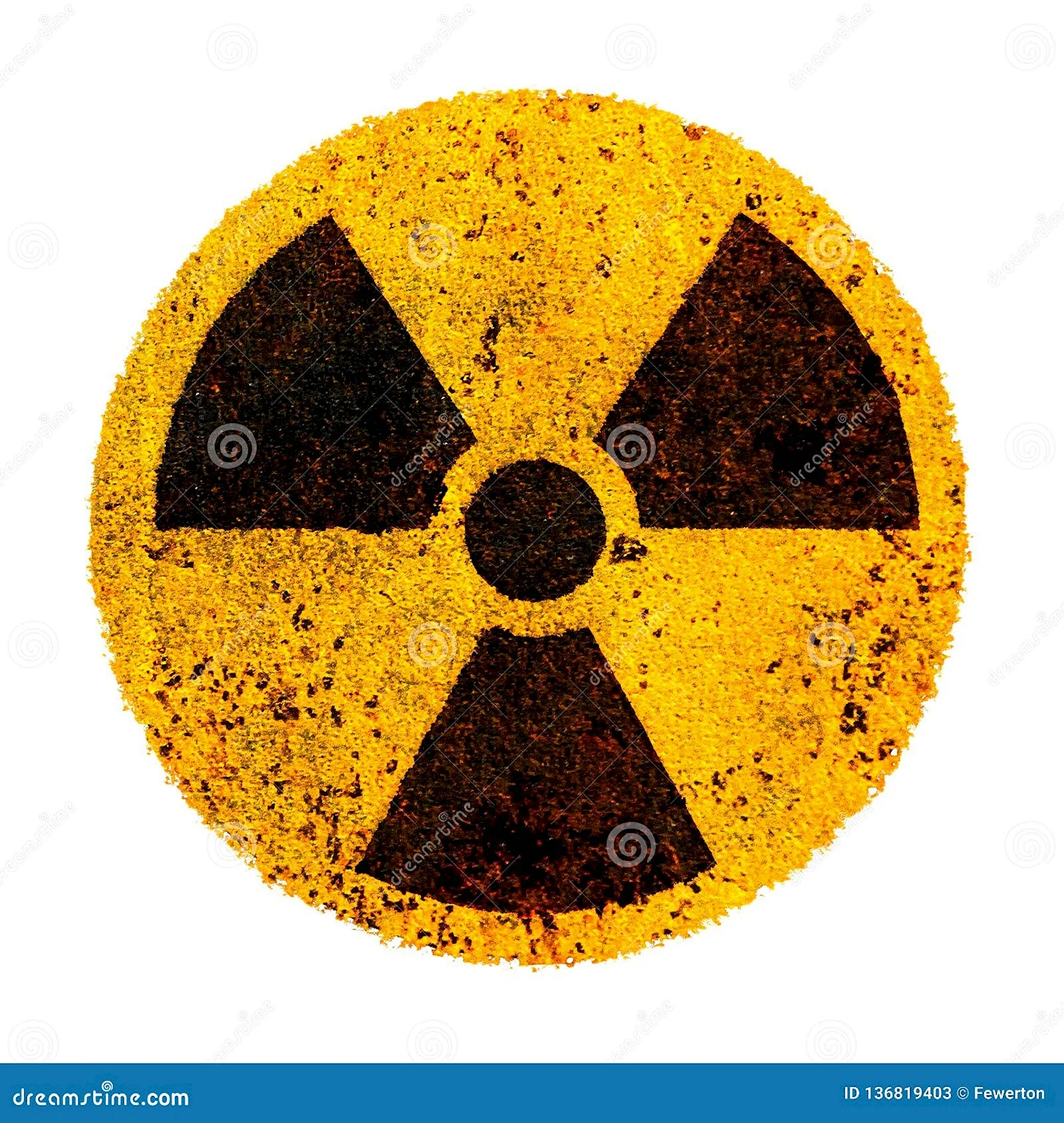 Круглый знак радиации