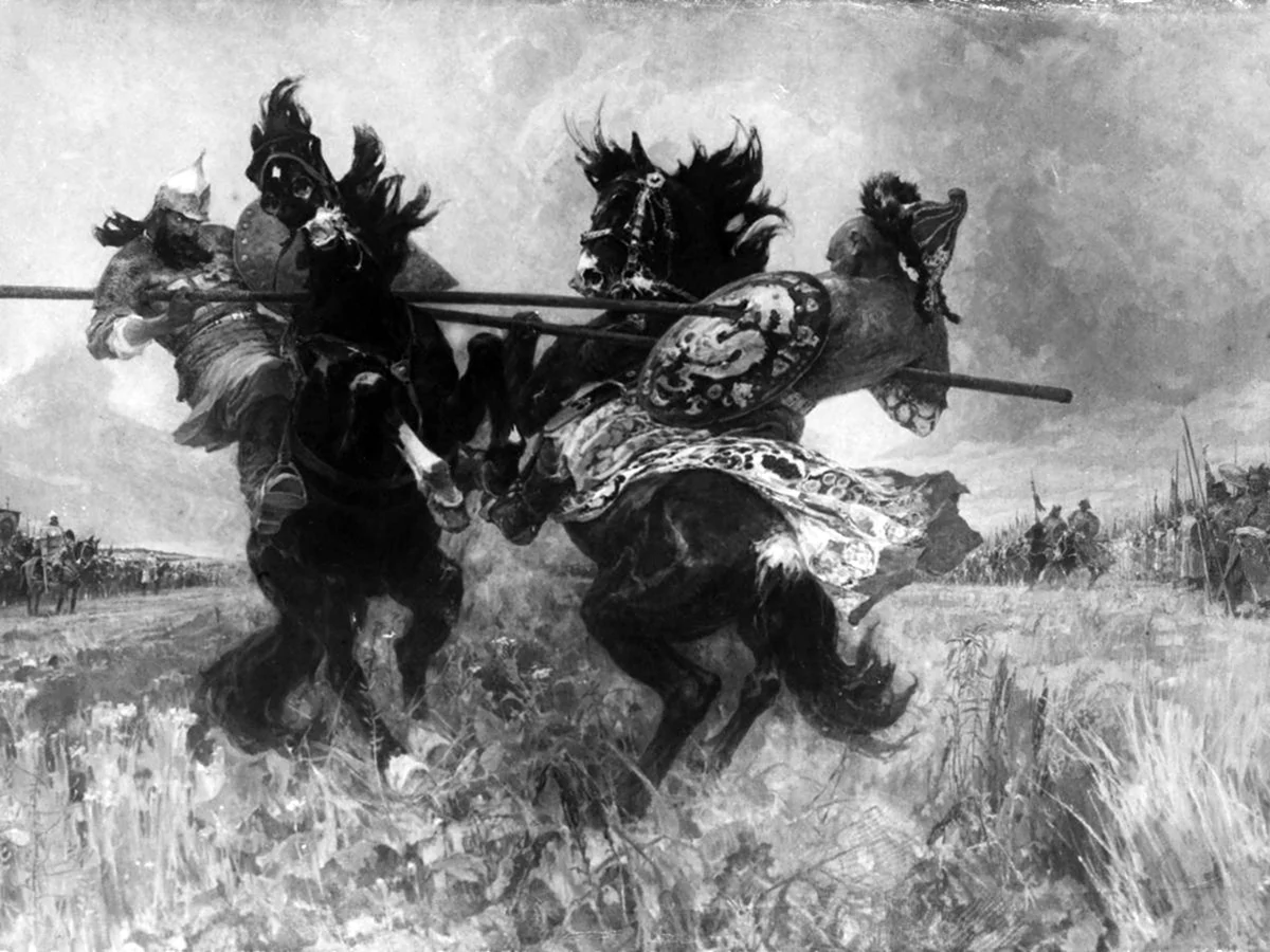 Куликовская битва битва Пересвета с Челубеем