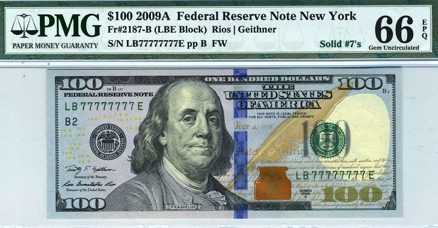 Купюра 100 долларов США 2009