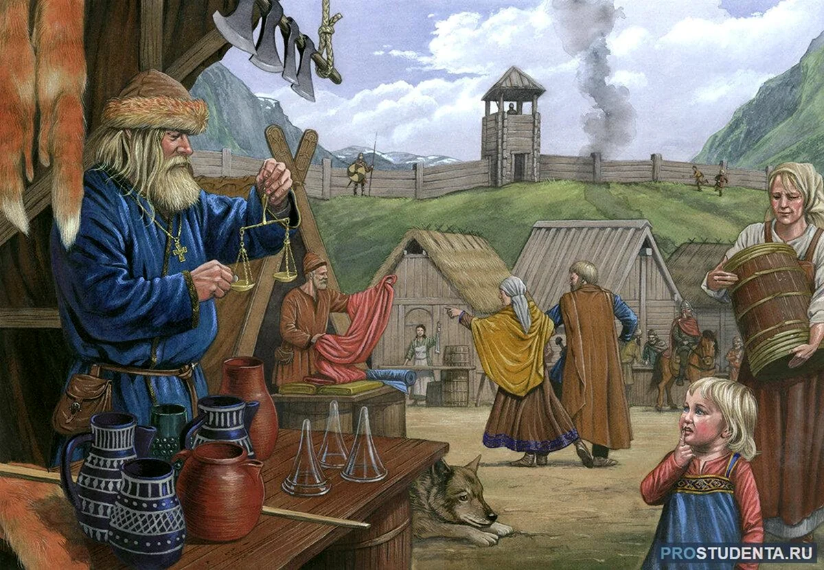 Купцы и ремесленники в древней Руси