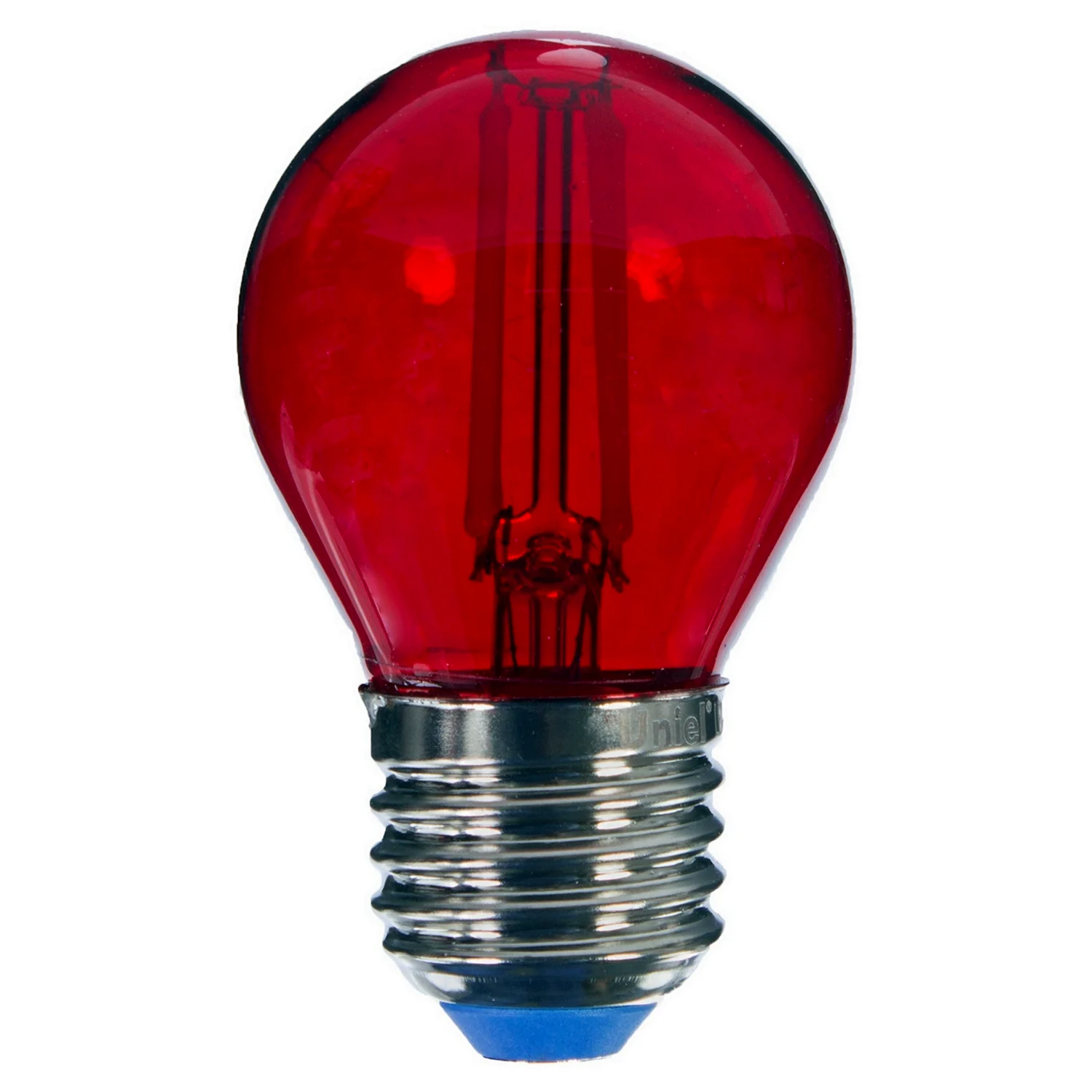 Лампа светодиодная Uniel Color шар e27 5 Вт свет красный