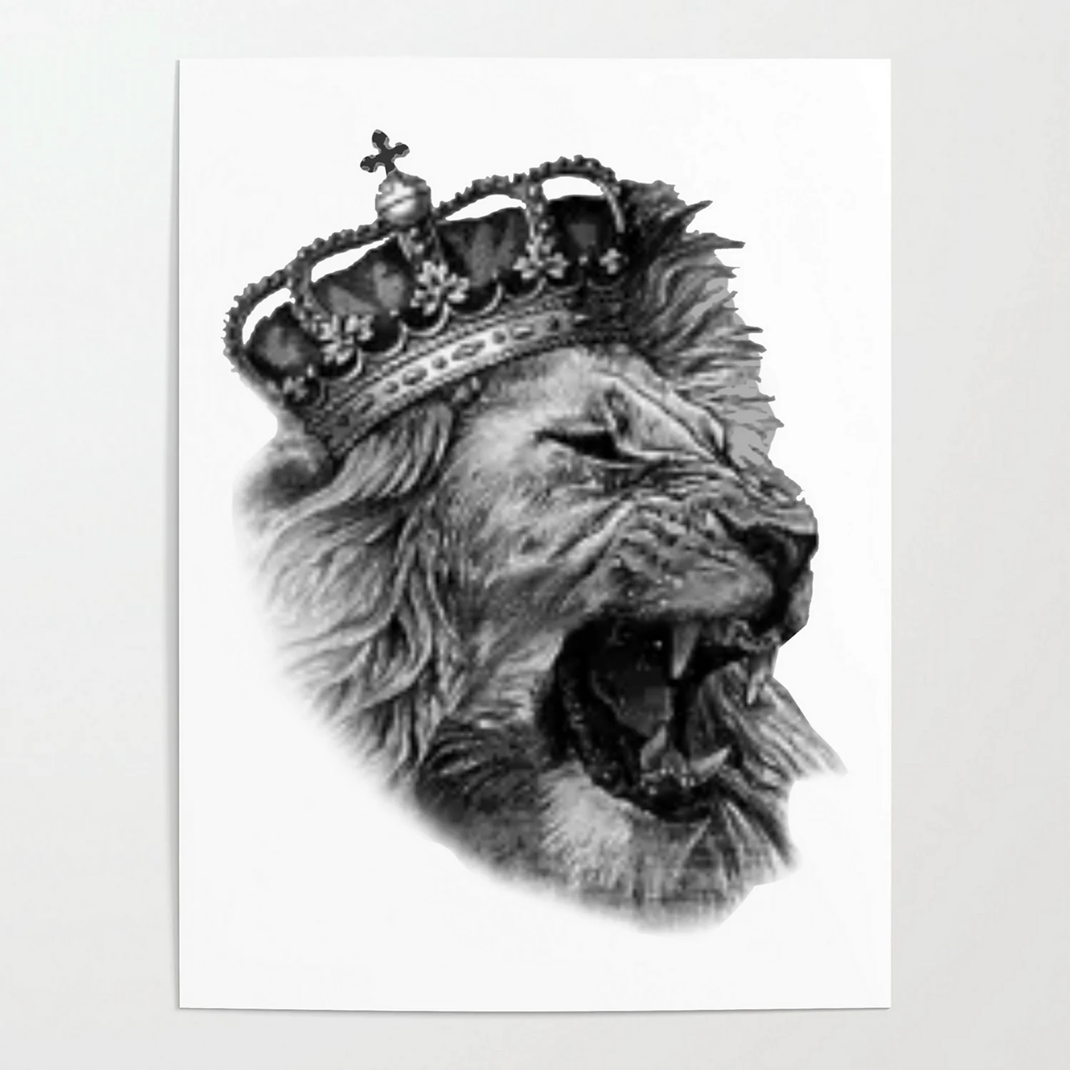 Лев с короной арт