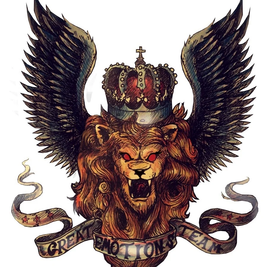 Лев с крыльями и короной
