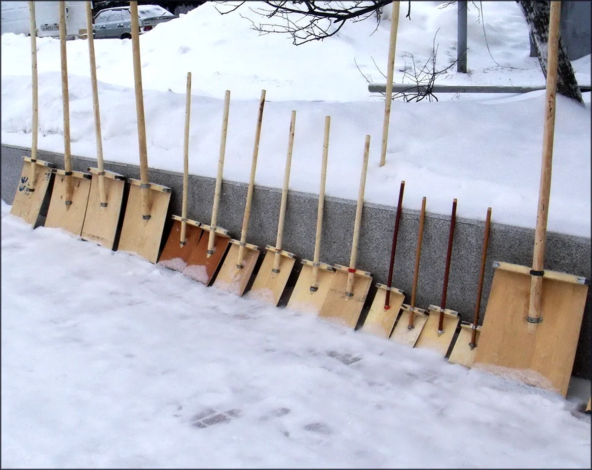 Лопата для снега прикол