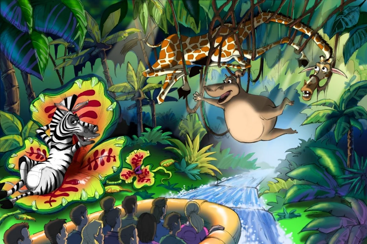 Madagascar остров мультфильм джунгли