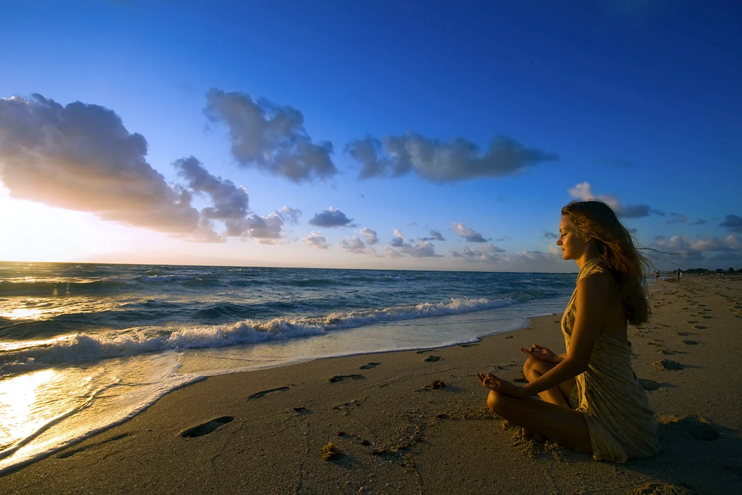 Медитация на берегу моря