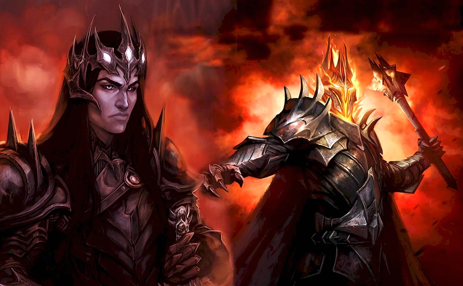 Мелькор и Саурон