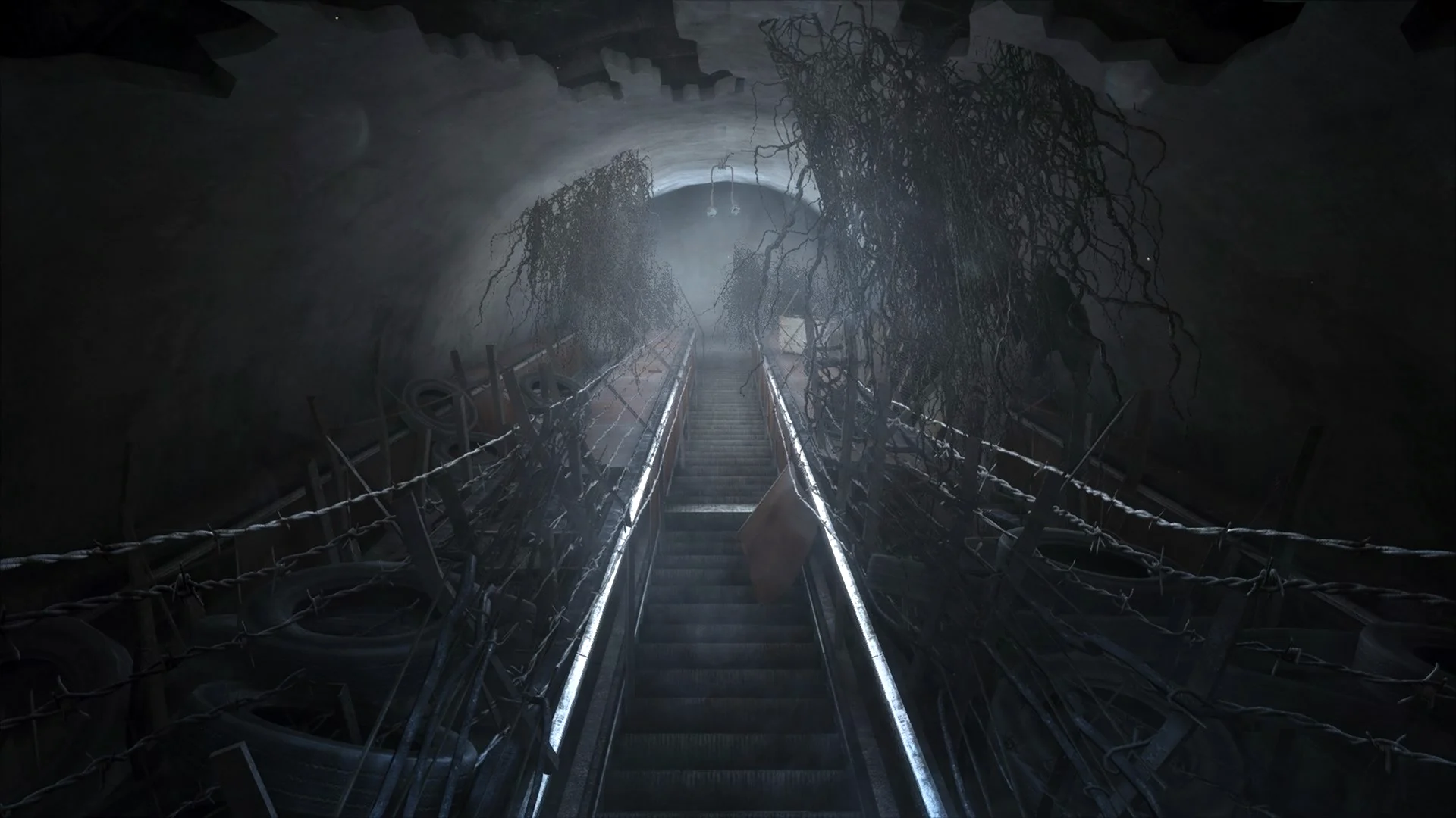 Metro 2033 эскалатор