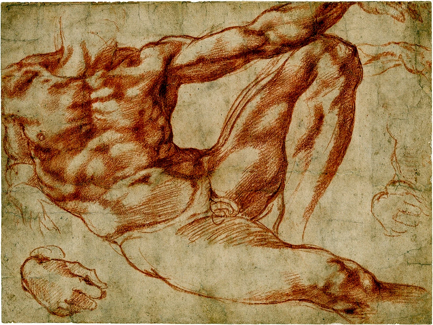 Микеланджело рисунки всадник
