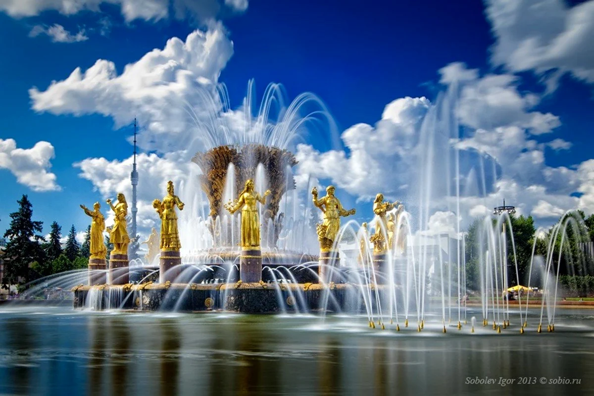 Москва фонтан дружбы народов ВДНХ
