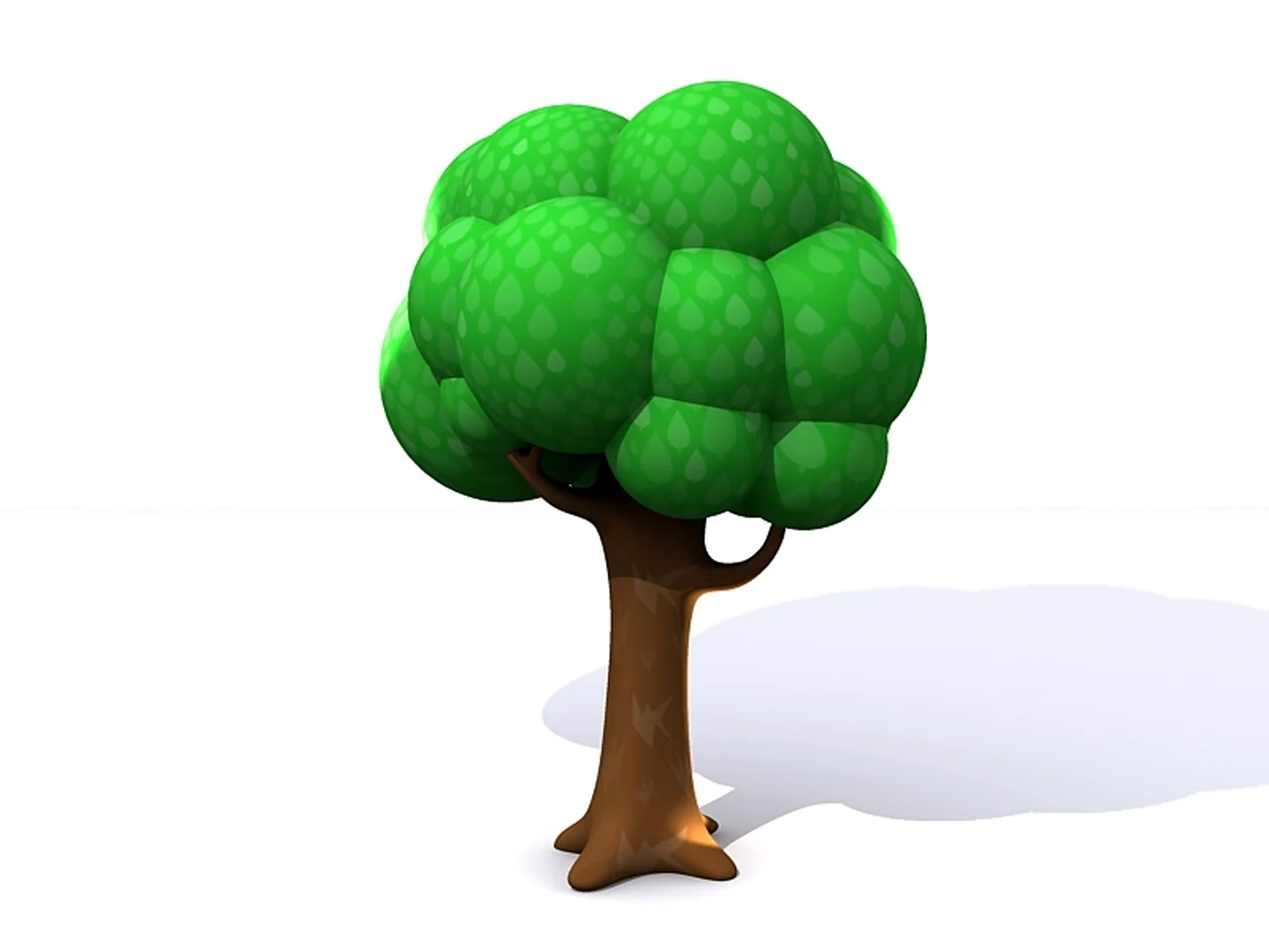 Мультяшное дерево 3d