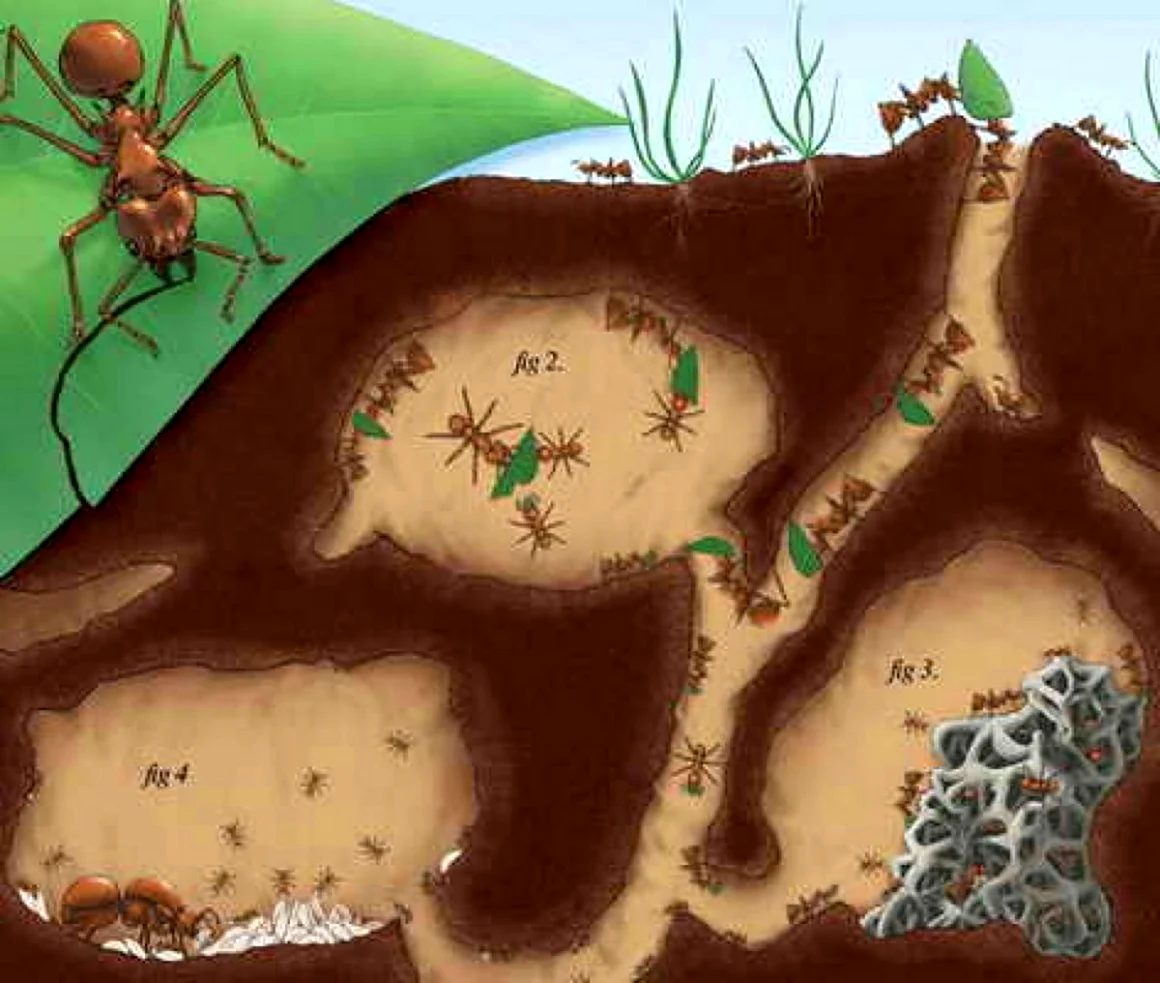 Муравейник муравьев листорезов