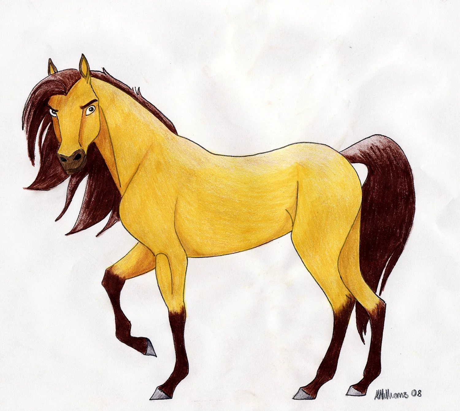 Как нарисовать лошадь поэтапно карандашом?