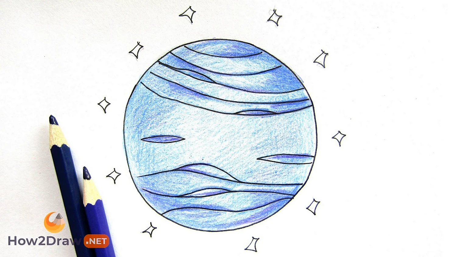 Планеты рисунок карандашом