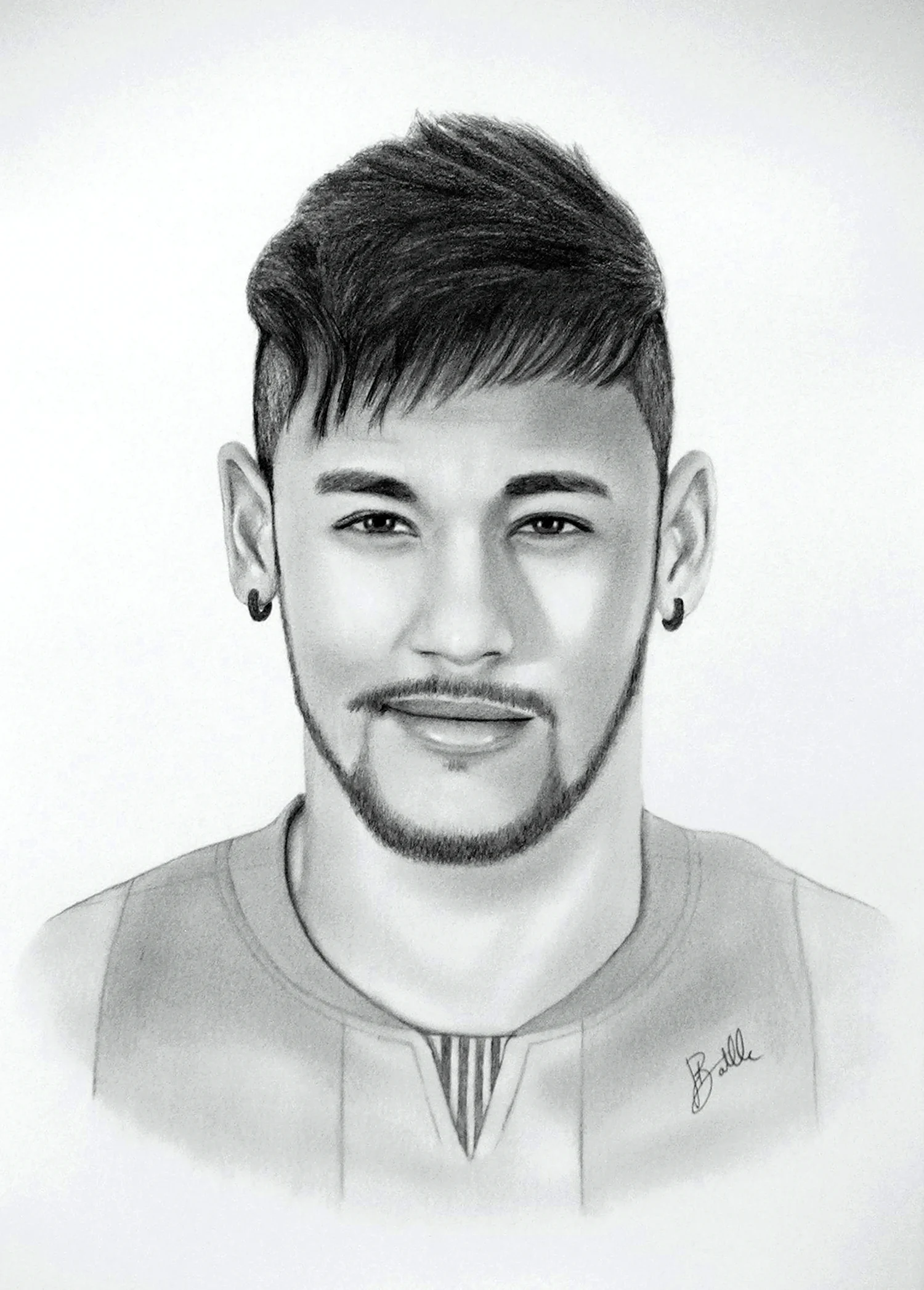 Neymar футболист нарисованный