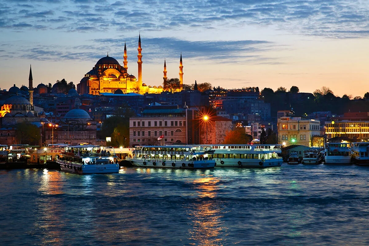 Ночной Стамбул Турция