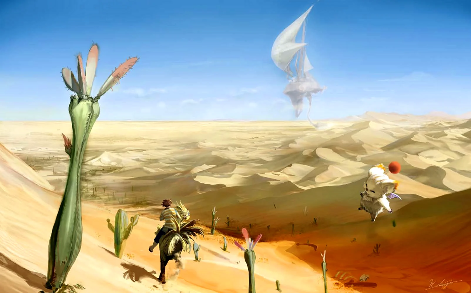 Оазис в пустыне в аниме