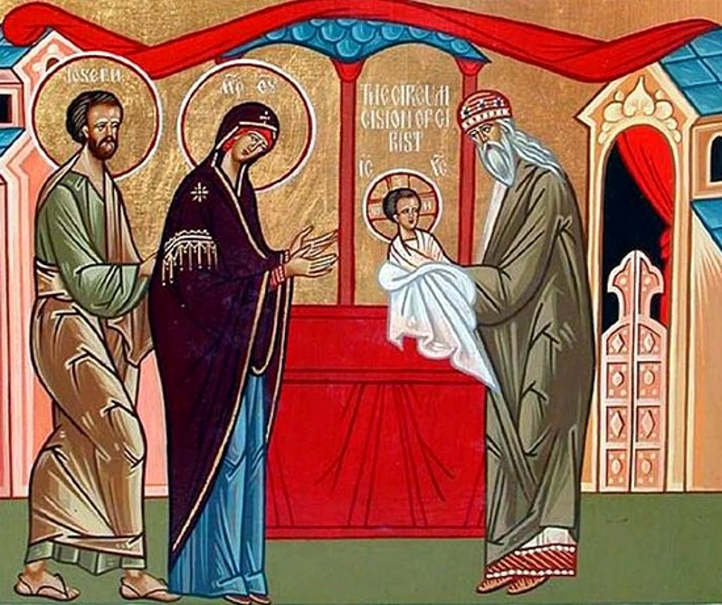 Обрезание Господне икона православная