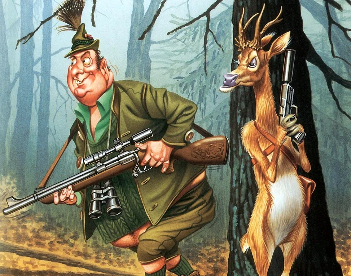 Охотничьи карикатуры
