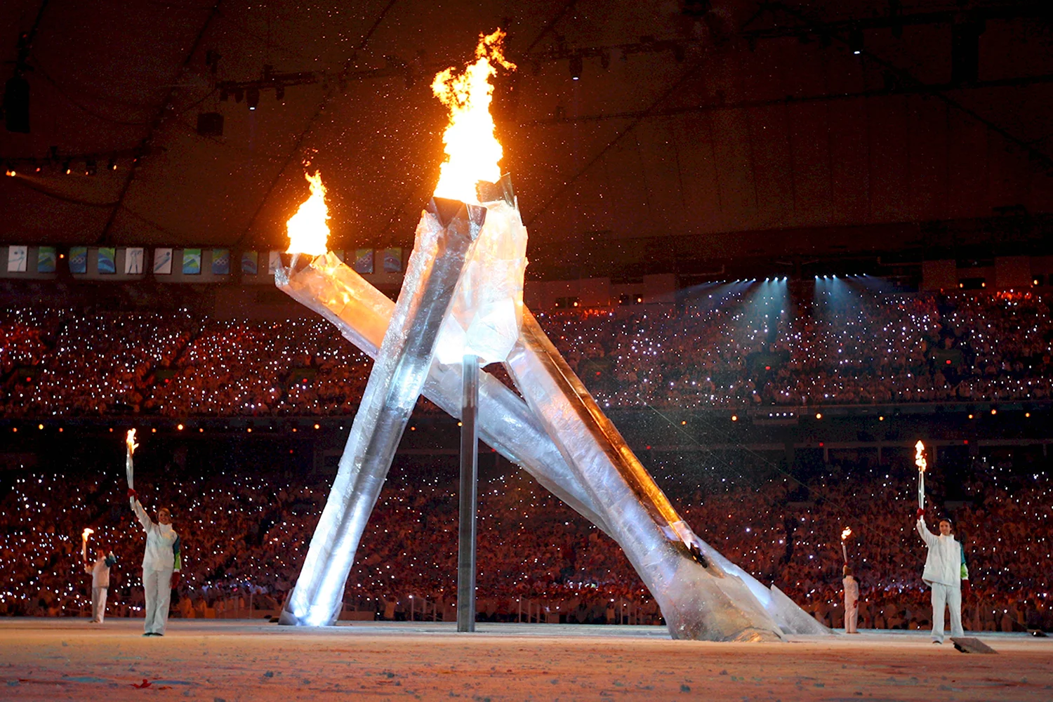 Олимпийский огонь в Солт Лейк Сити