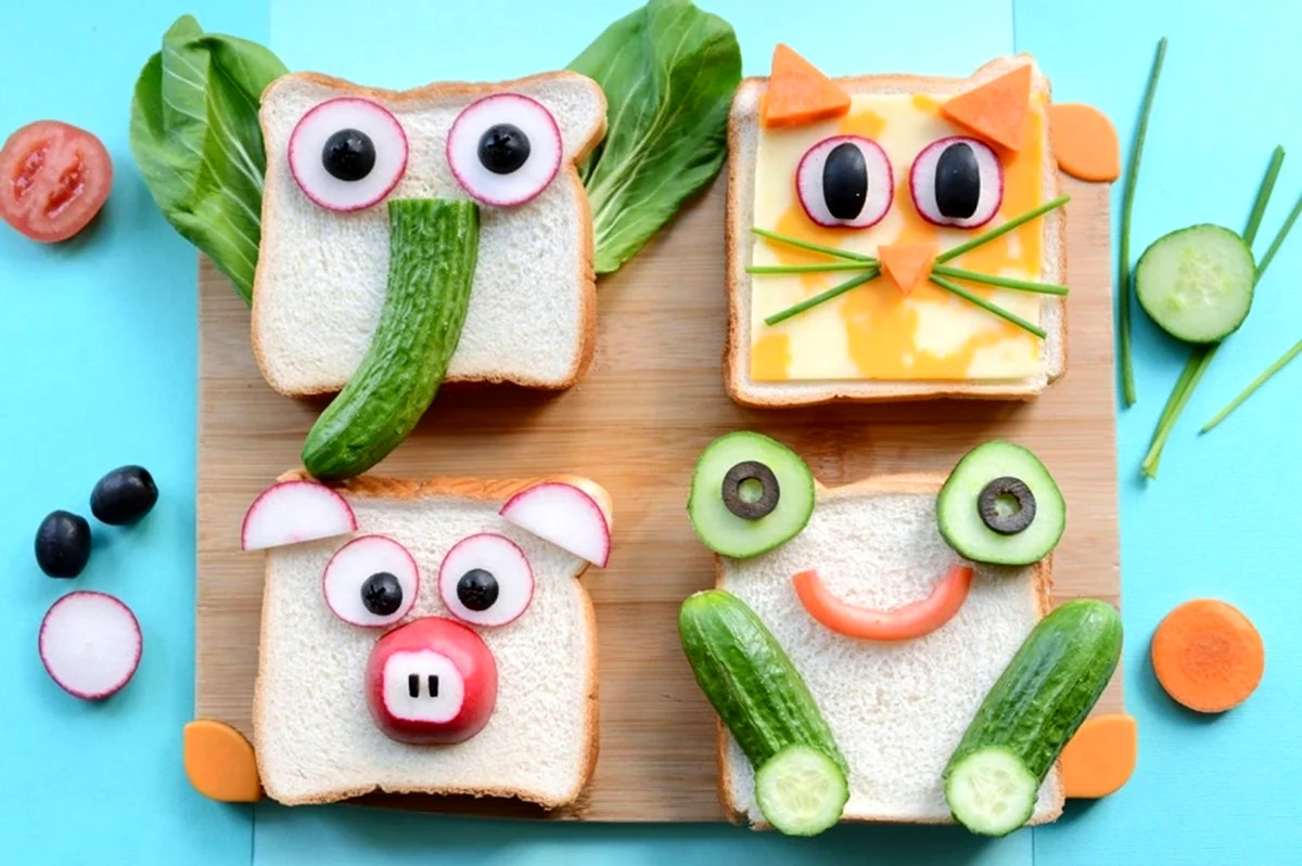 Оригинальные бутерброды для детей