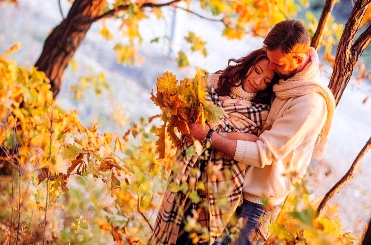 Красивые картинки осень и любовь с надписями