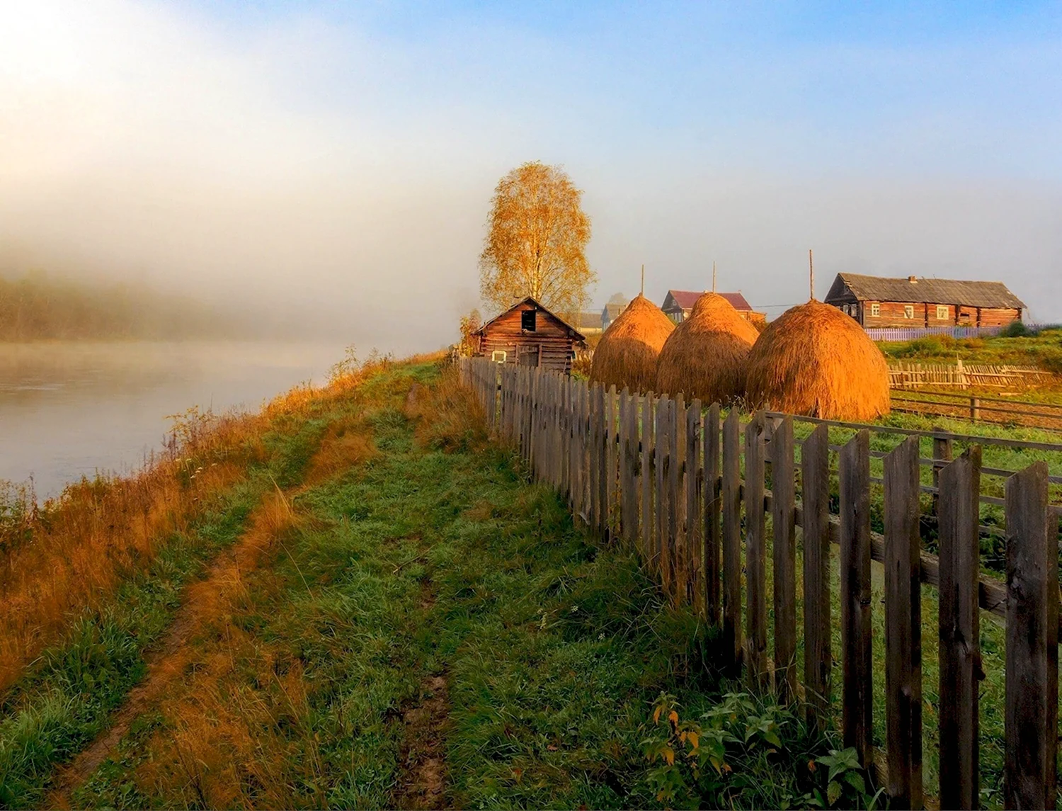 Осенняя глубинка село деревня