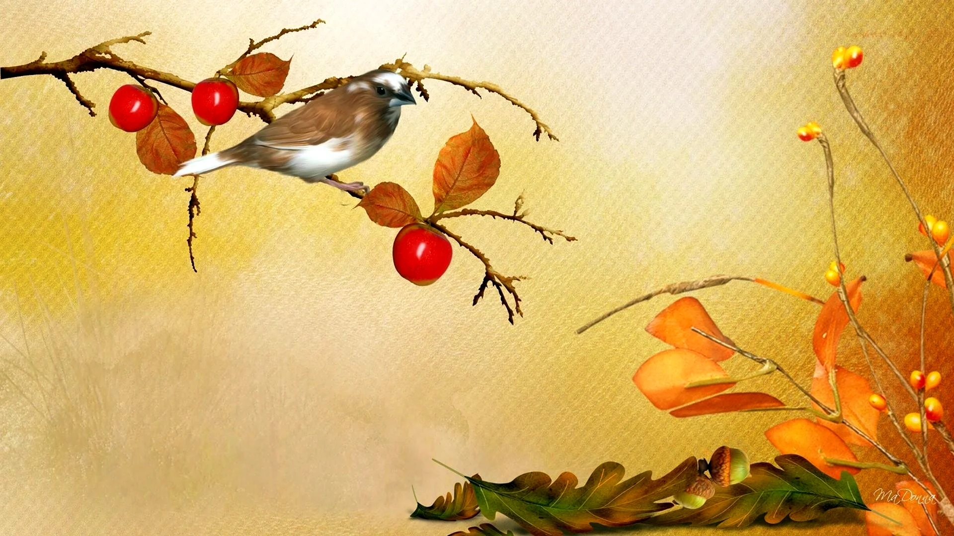 Осенняя Сказочная птица