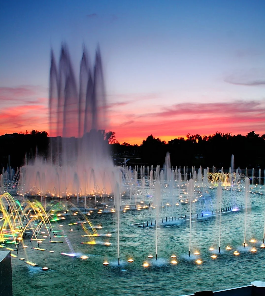 Парк Царицыно фонтаны